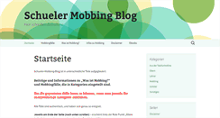 Desktop Screenshot of blog.schueler-mobbing.de