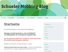 Tablet Screenshot of blog.schueler-mobbing.de